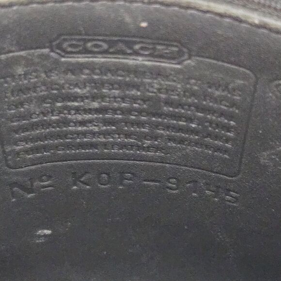 Coach 9145 Legacy Flap Crossbody Shoulder Bag Dark Gray Leather Vintage Purse - Picture 15 of 16